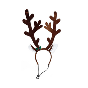 Midlee - Brown Reindeer Dog Antlers Headband