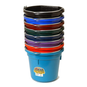 DuraFlex Flat Back Plastic Bucket - 20 quart