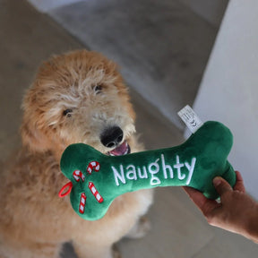 Huxley & Kent - Lulubelles Naughty Nice Bone Green With Candy Cane
