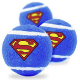 Buckle Down - Superman Shield Tennis Balls. 3 Pack. Dog Toys.-Southern Agriculture