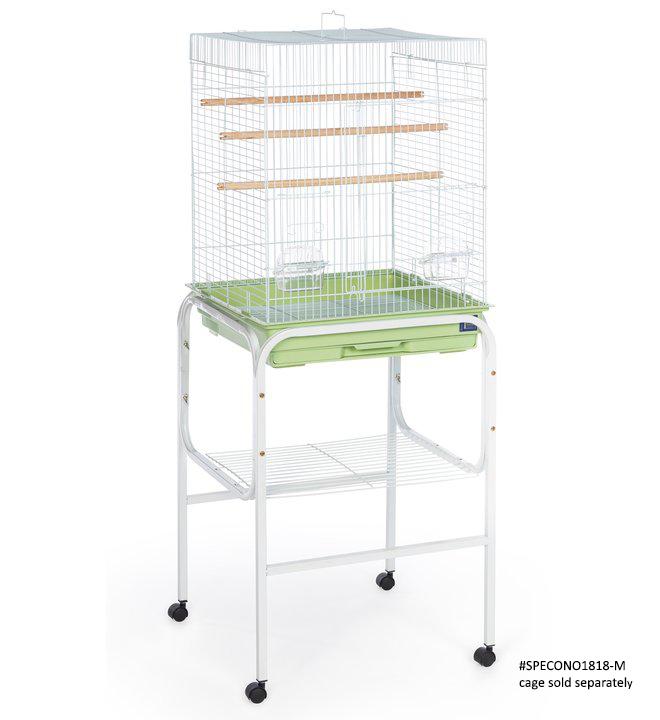 Stand For Bird Cages With Storage Shelf On Casters 19"L x19"W x27"H