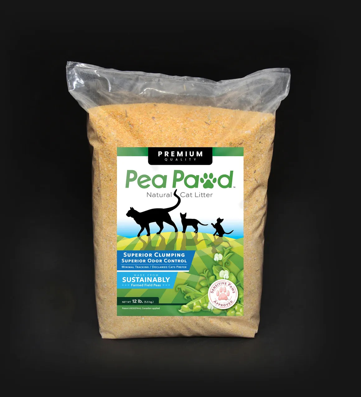 Pea Pawd - Natural Cat Litter - Superior Clumping& Superior Odor Control