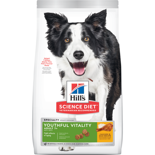 Hill's Science Diet - Youthful Vitality Adult 7+ Chicken & Rice Recipe Dry Dog Food-Southern Agriculture