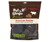 Pet 'n Shape - American Patties Premium Beef Lung. Dog Treats.-Southern Agriculture
