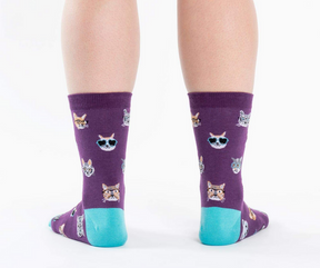 Women's Crew Socks Smarty Cats-Southern Agriculture