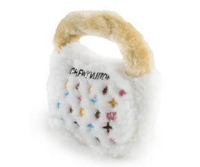 Haute Diggity Dog - White Chewy Vuiton Purse. Dog Toy.-Southern Agriculture