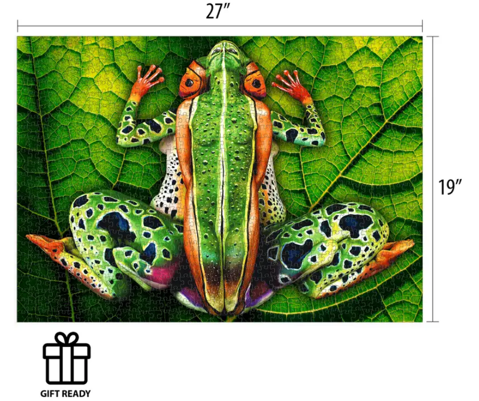 Frog Puzzle Body Art by Johannes Stotter 1000 Piece-Southern Agriculture