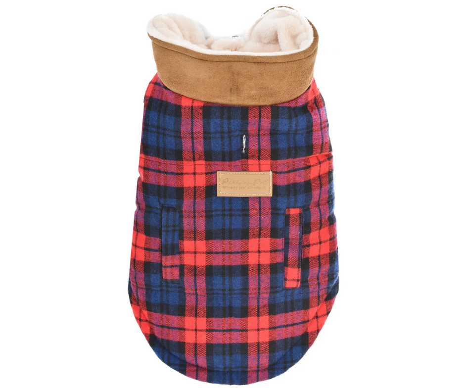 Scottish Jacket Plaid (Red & Blue) for Dogs-Southern Agriculture