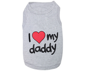 I ♥ My Daddy" Dog T-shirt-Southern Agriculture