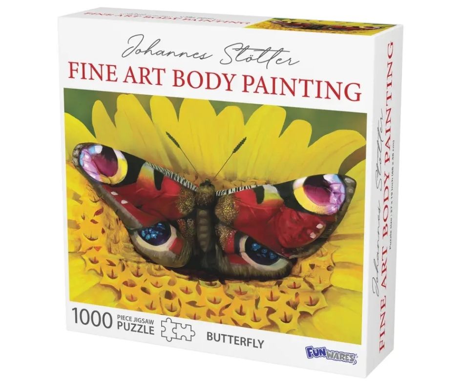 Butterfly Puzzle Body Art by Johannes Stotter 1000 Piece-Southern Agriculture