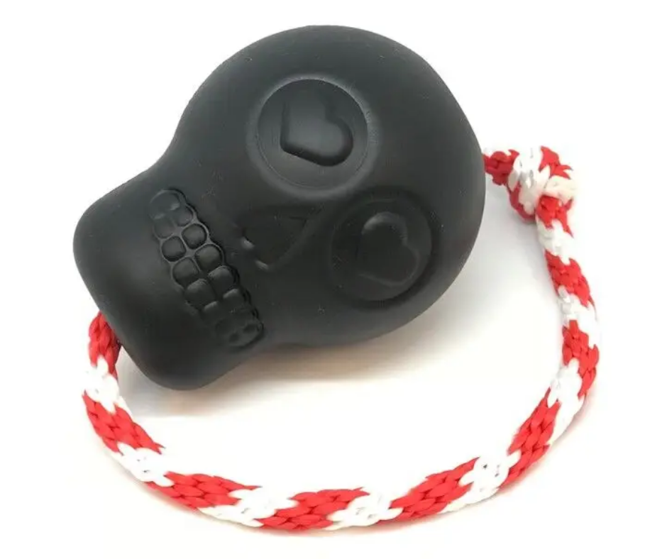 SodaPup - MBK K9 Skull Chew Dog Toy with Rope and Treat Insert. Dog Toy.-Southern Agriculture