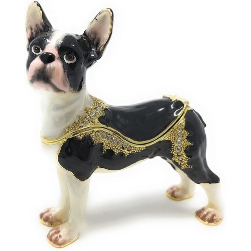 Kubla Crafts Boston Terrier Trinket Box-Southern Agriculture