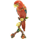 Kubla Craft Red Macaw Trinket Box-Southern Agriculture