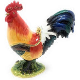 Kubla Crafts Rooster Trinket Box-Southern Agriculture