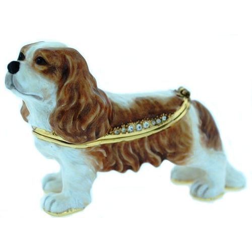 Kubla Crafts Cavalier King Charles Spaniel Trinket Box-Southern Agriculture