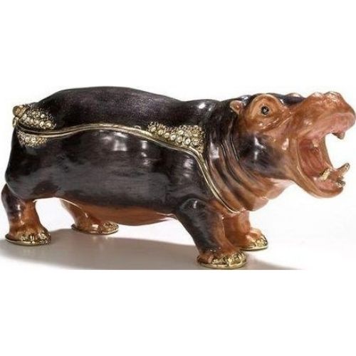 Kubla Crafts Hippopotamus Trinket Box-Southern Agriculture
