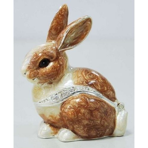 Kubla Crafts Brown Rabbit Trinket Box-Southern Agriculture