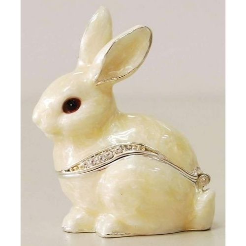 Kubla Crafts White Rabbit Trinket Box-Southern Agriculture