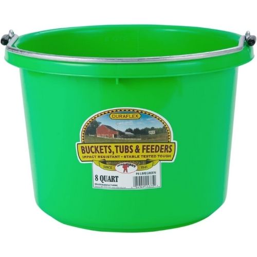 Dura-Tech Large Bucket with Hanging Arms - 8 Gallons Black