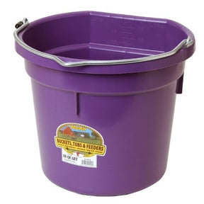 DuraFlex Flat Back Plastic Bucket - 20 quart-Southern Agriculture