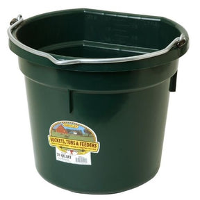 DuraFlex Flat Back Plastic Bucket - 20 quart-Southern Agriculture