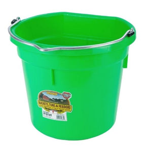 DuraFlex Flat Back Plastic Bucket - 20 quart-Southern Agriculture