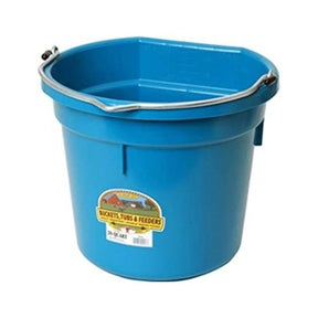 DuraFlex Flat Back Plastic Bucket - 20 quart-Southern Agriculture