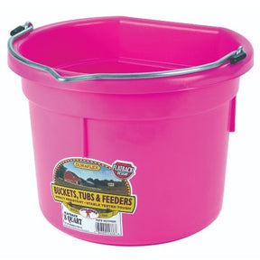 DuraFlex Flat Back Plastic Bucket - 8 quart-Southern Agriculture
