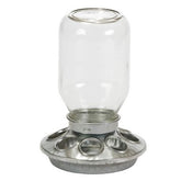 Glass Mason Jar Feeder for Baby Chicks-Southern Agriculture