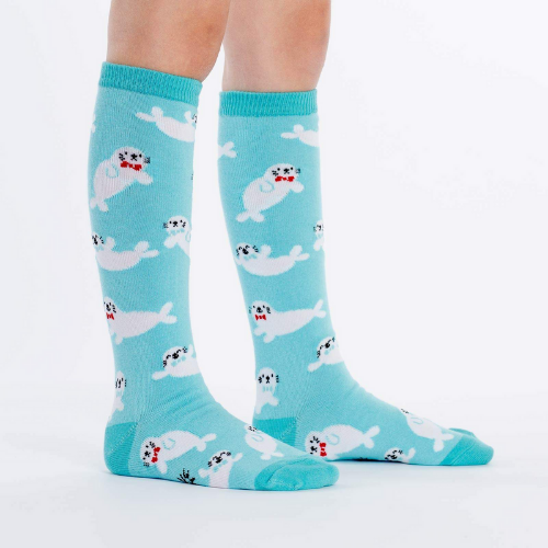 Baby Seals Knee High Youth Socks-Southern Agriculture