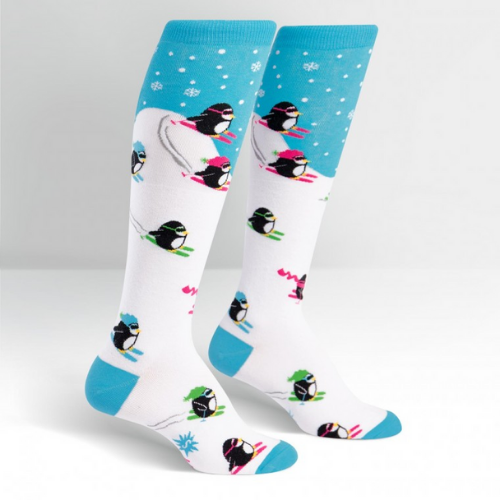 Downhill Penguins Knee High Socks-Southern Agriculture