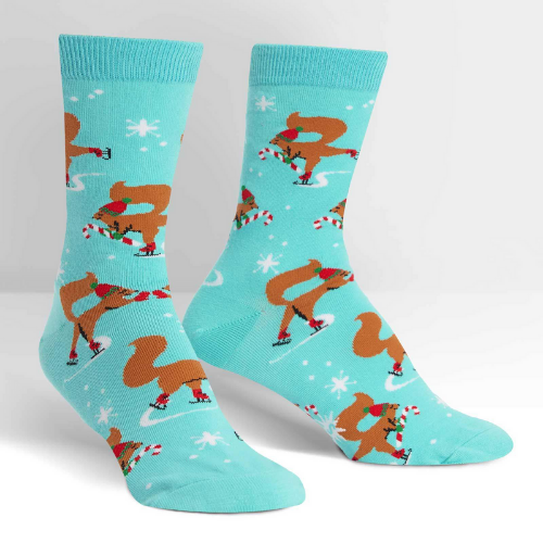 Peppermint Squirrels Crew Socks-Southern Agriculture