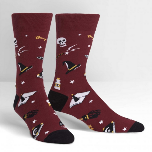 Spells Trouble Men's Crew Socks-Southern Agriculture