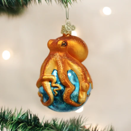 Old World Christmas Octopus Ornament-Southern Agriculture