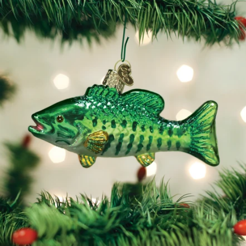 Old World Christmas Smallmouth Bass Ornament-Southern Agriculture