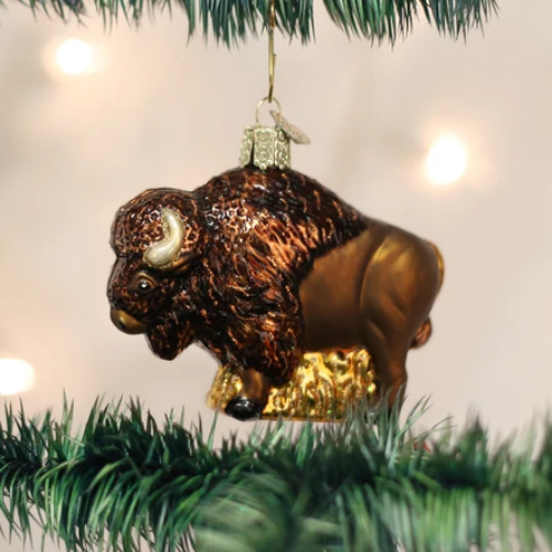 Old World Christmas Buffalo Ornament-Southern Agriculture