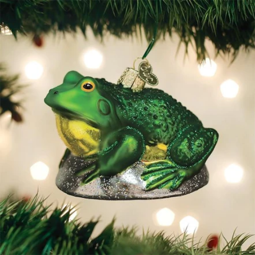 Old World Christmas Bullfrog Ornament-Southern Agriculture