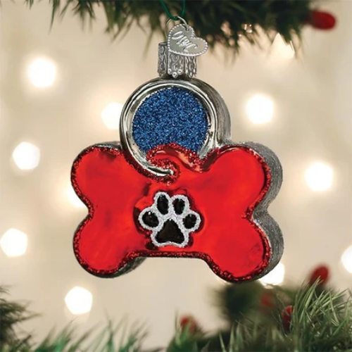 Old World Christmas Dog Tag Ornament-Southern Agriculture
