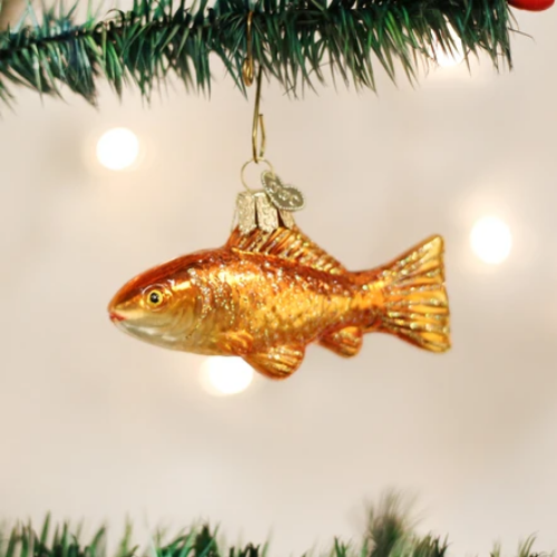 Old World Christmas Goldfish Ornament-Southern Agriculture