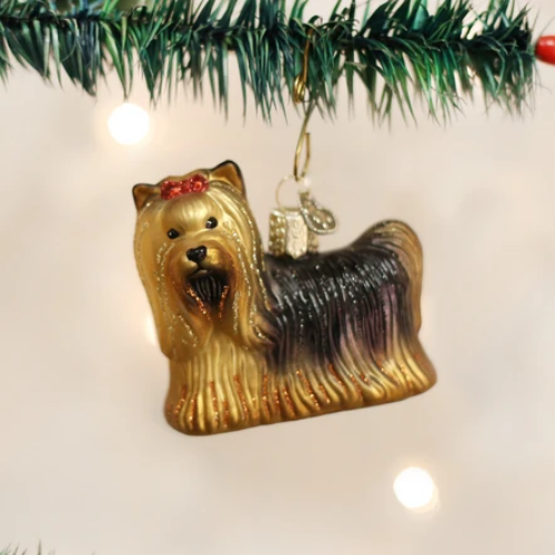 Old World Christmas Yorkie Ornament-Southern Agriculture
