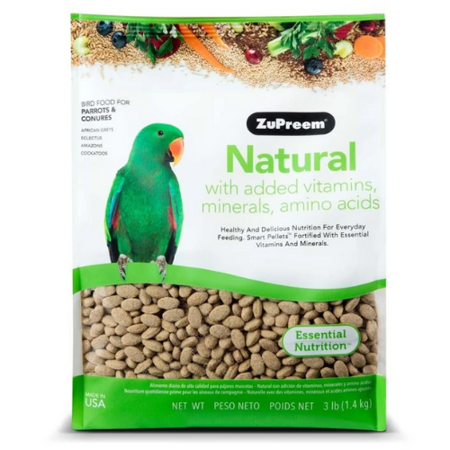 ZuPreem Maintenance Natural Bird Food for Parrots & Conures-Southern Agriculture