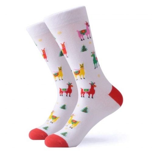 WestSocks Christmas Llama Socks-Southern Agriculture