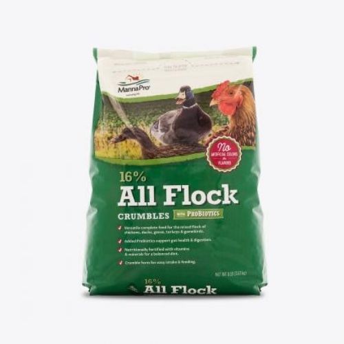 Manna Pro 16% All Flock Crumbles with Probiotics-Southern Agriculture