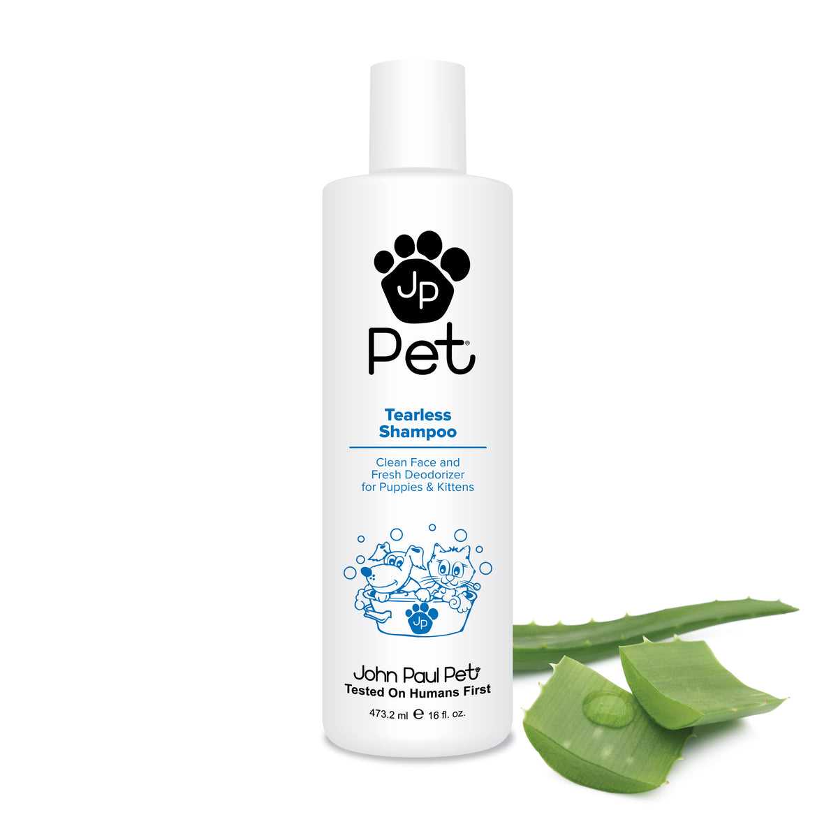 John Paul Pet Tearless Shampoo for Puppies and Kittens 16 oz.-Southern Agriculture