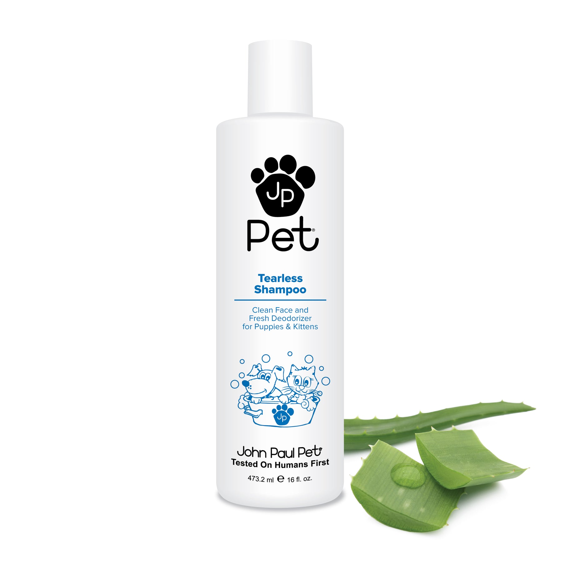 John Paul Pet Tearless Shampoo for Puppies and Kittens 16 oz.-Southern Agriculture