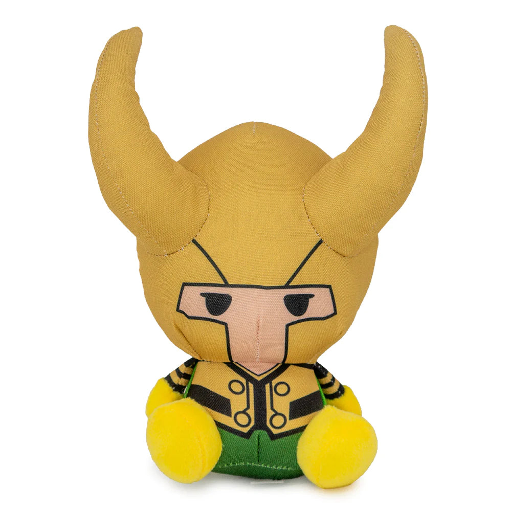 Buckle Down - Dog Toy Squeaker Marvel Kawaii Loki Full Body Sitting Pose