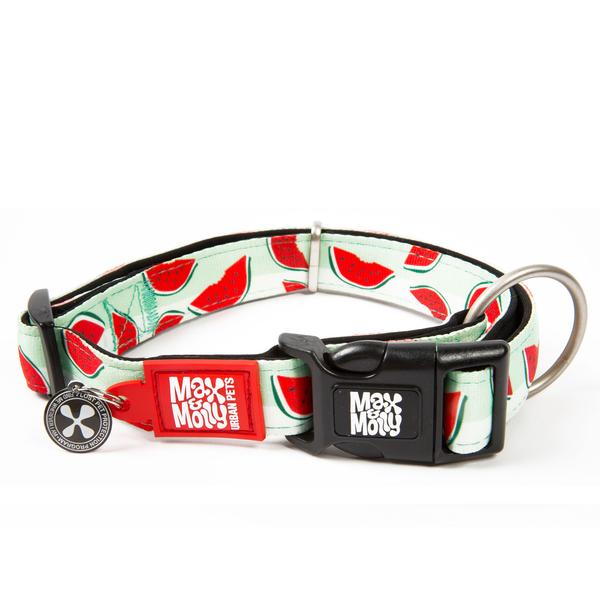 Max and Molly Smart ID Watermelon Adjustable Dog Collar-Southern Agriculture